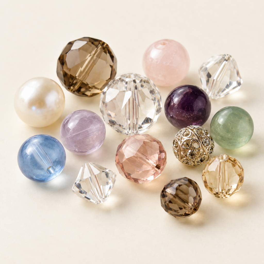 Clear Round Glass Beads